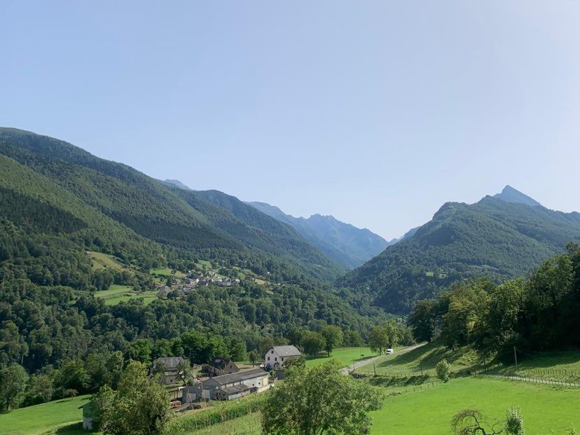 vue depuis descente sur route du Col d'arras
