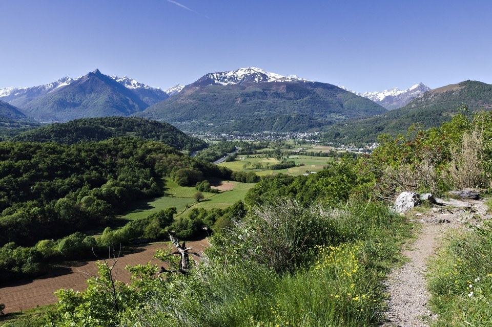 Vue sur la vallée depuis le sentier