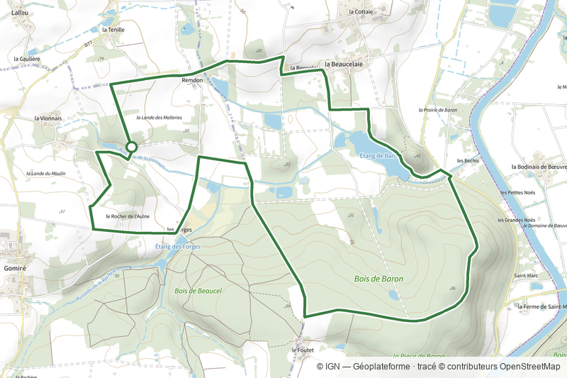Circuit de l'étang et du bois de Baron