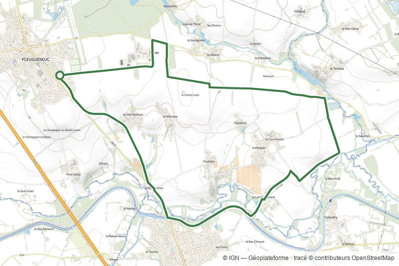 Pleugueneuc - circuit du Tram