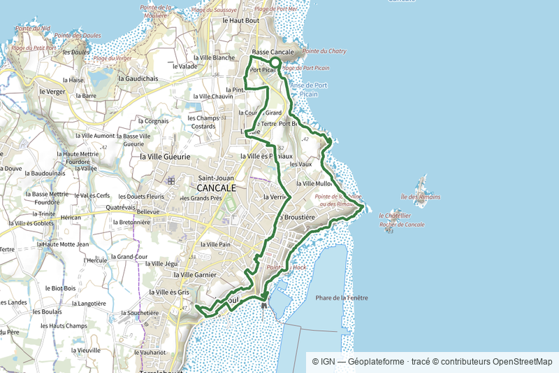 Cancale - circuit de Port-Briac