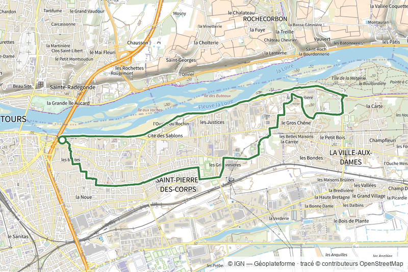Sentier du bord de Loire - Saint-Pierre-des-Corps