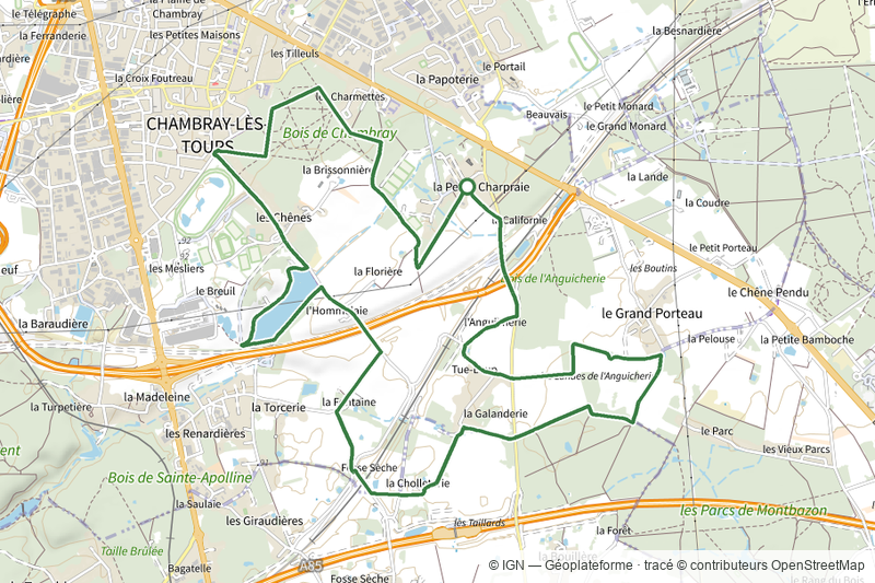 Sentier au travers des landes - Chambray-les-Tours