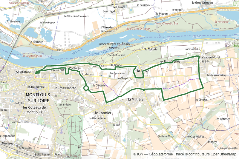 Entre Loire et vignes (variante) - Montlouis-sur-Loire