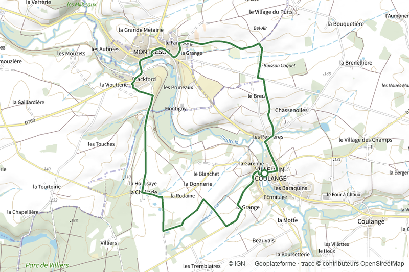Circuit de Villeloin-Coulangé - variante courte