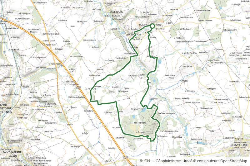 Sur les Pas de la Dame de Beauté - Circuit 1 - Bueil-en-Touraine