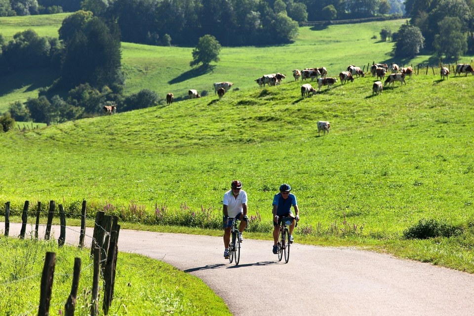Cyclistes en Petite Montagne