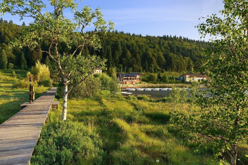 Platelage du lac des Rousses