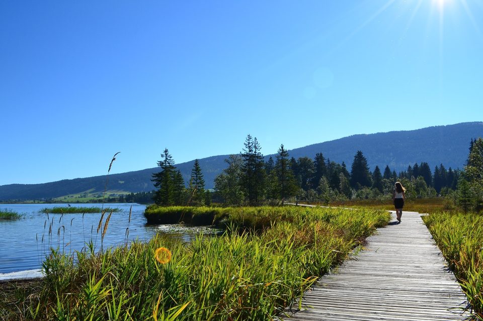 Platelage du lac des Rousses