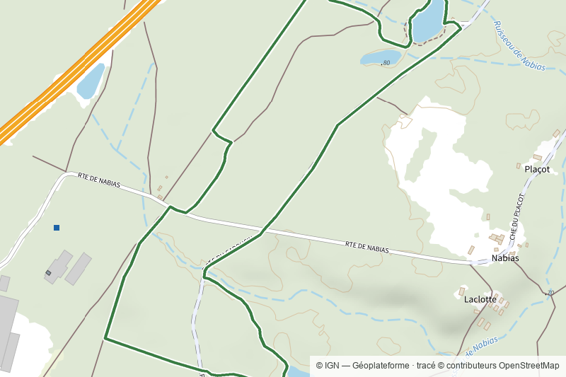 Parcours pédestre des lagunes de Nabias