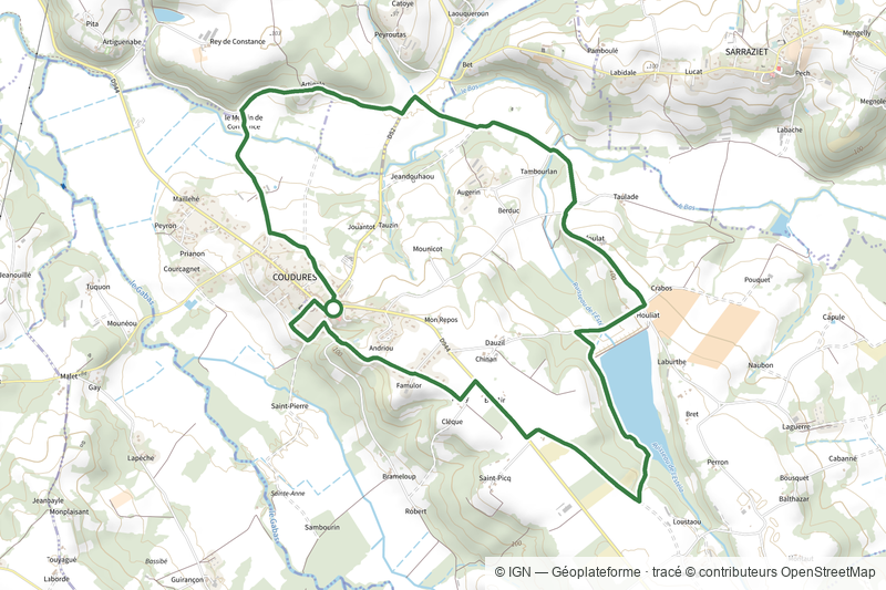 Circuit de la vallée du Bas et du plan d'eau de l'Estéla