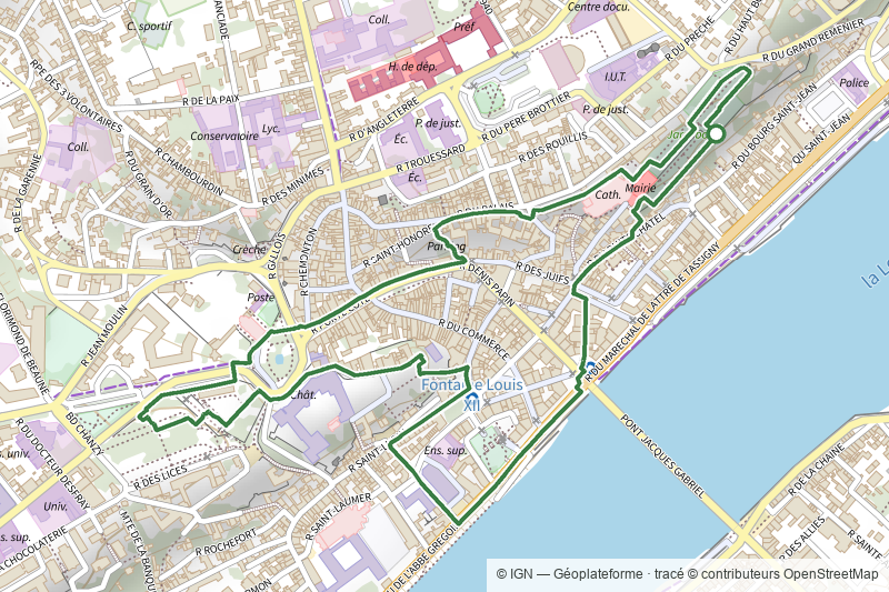 Parcours des fontaines