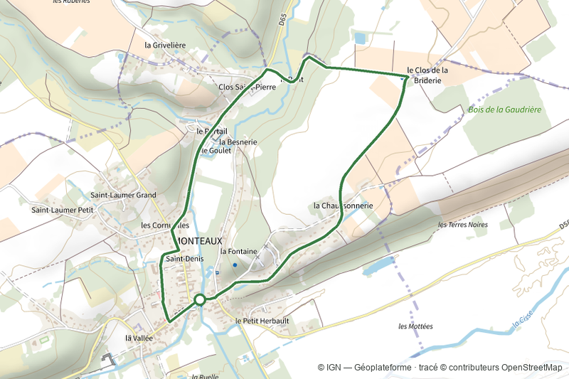 Randonnée non balisée de Monteaux