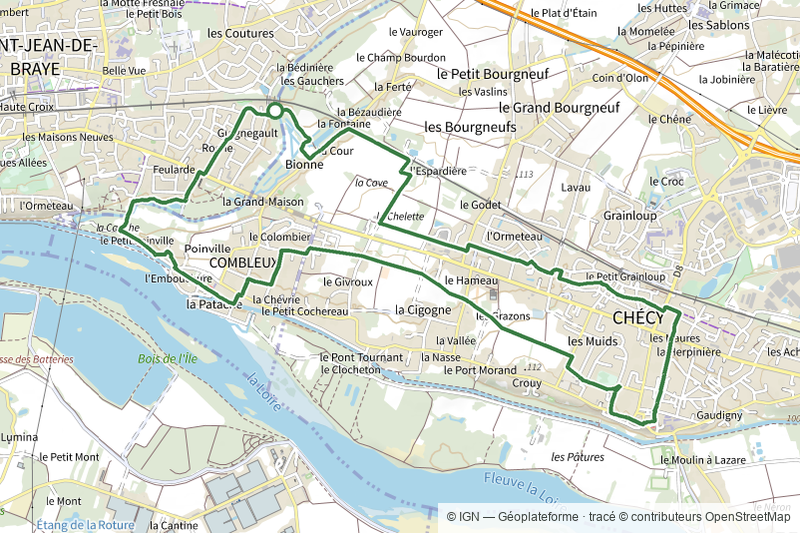 Boucle Circuit Combleux via Chécy