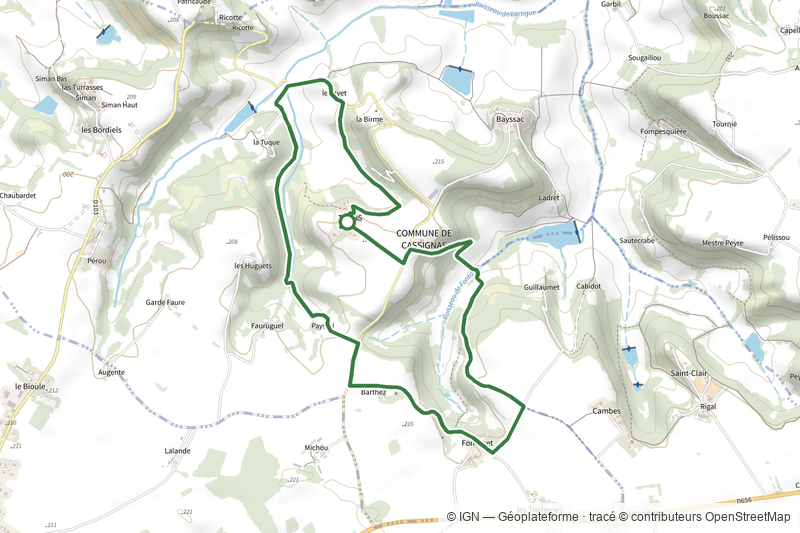 Cassignas, randonnée sur un plateau - 6,8km