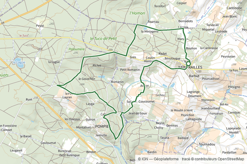 De Xaintrailles à Pompiey, lectures de paysage - 10.7 km