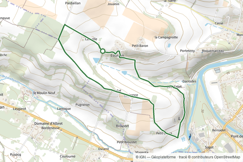 Estussan, balade panoramique en Albret - 4.5 km