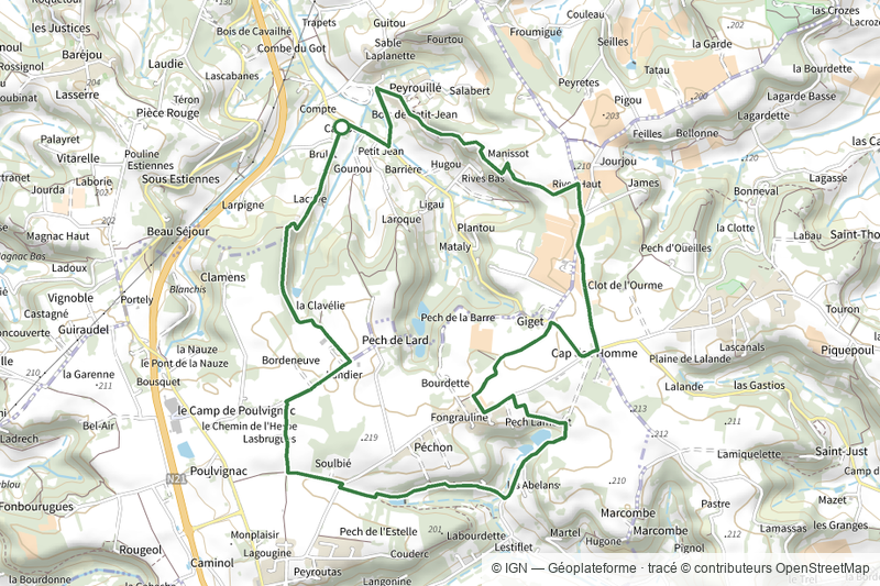 Cambes-de-Pujols, la randonnée du Cap de l’Homme - 11,8km
