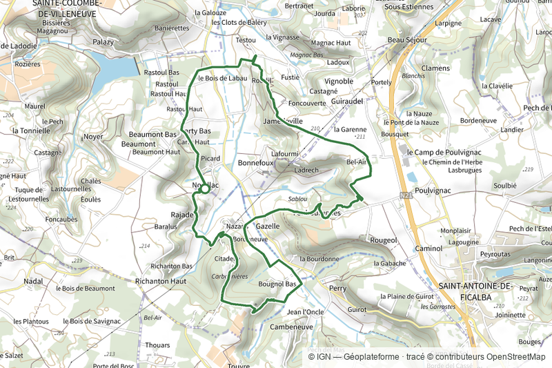 Nouaillac, randonnée bucolique dans le Villeneuvois - 11.4 km