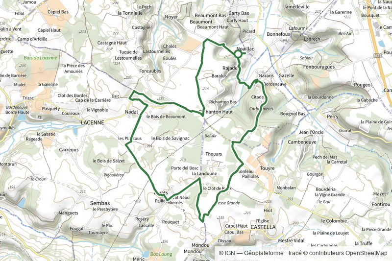 Nouaillac, randonnée sur le plateau du Castella et de Sembas - 12km