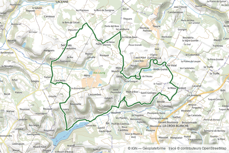 Castella, randonnée vers le lac d ’Arasse et l’église de Sembas - 16,4km
