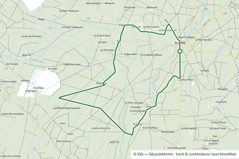 Allons, en Forêt et sur une Ancienne Voie Ferrée (variante) - 12.8 km