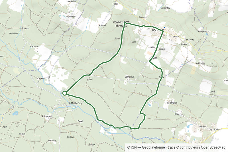 Beauziac, balade vers l'église du Tren - 6.7 km