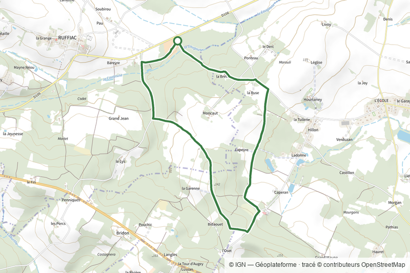Poussignac, une église isolée - 5.5 km