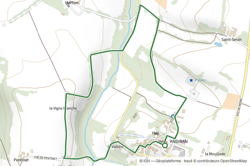 Andiran, ballade autour du village - 2.9km