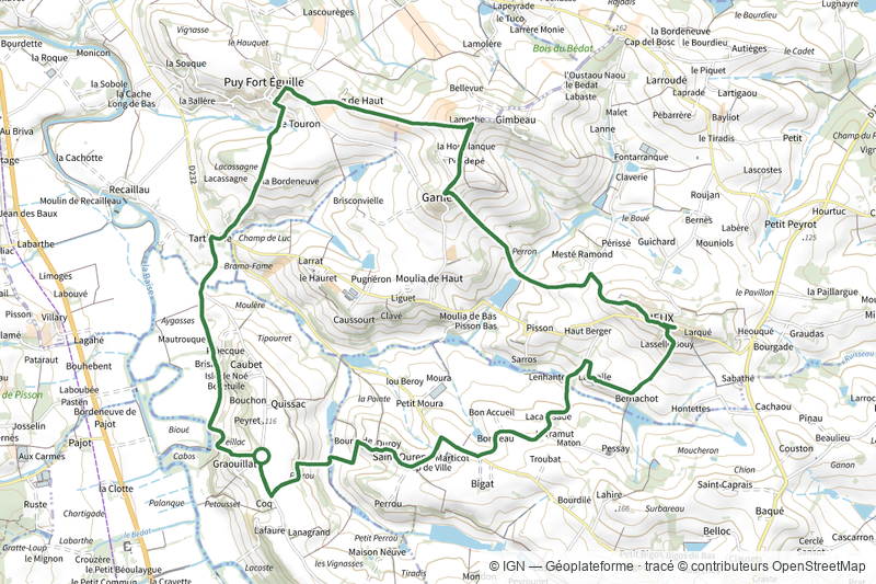 Fieux, panoramas de Gascogne - 14.5 km
