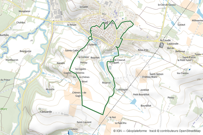Mézin, des jardins paysagers à la table d'orientation 4.8 km