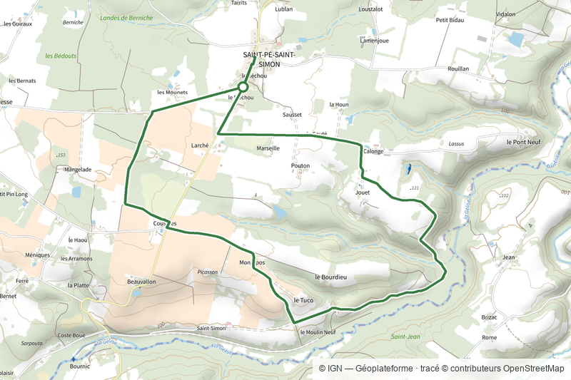 Saint-Pé-Saint-Simon, aux confins du Gers et des Landes 9.4 km