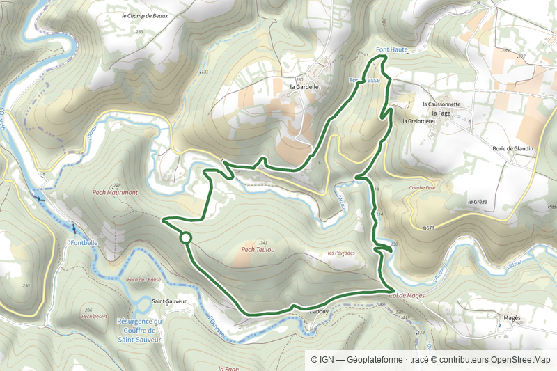 Circuit ENS entre Ouysse et Alzou