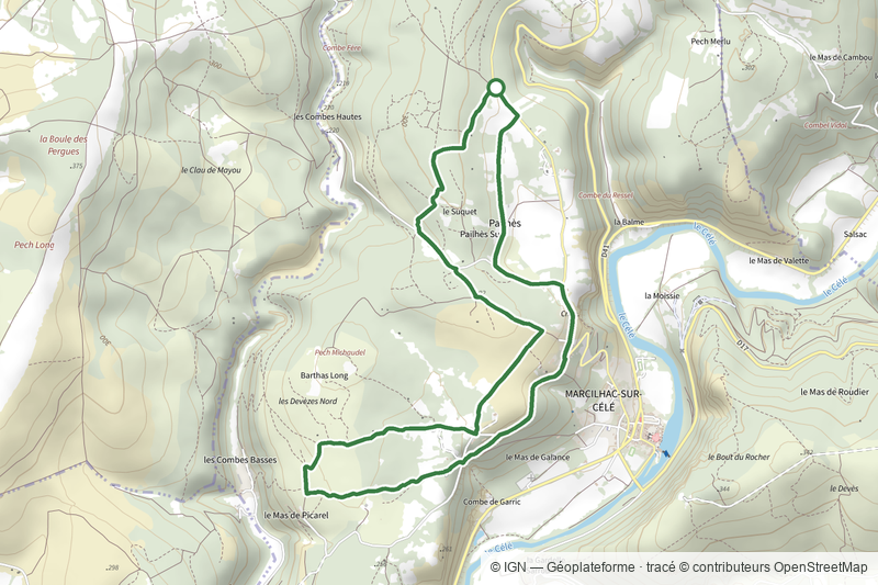 Circuit ENS les caselles de Marcilhac