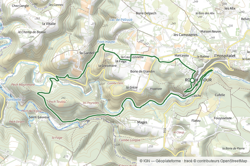 Circuit de Rocamadour et des deux vallées