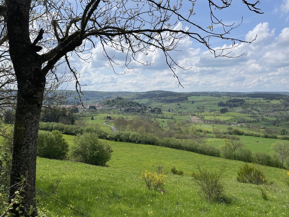 Vue sur Chambon le Château