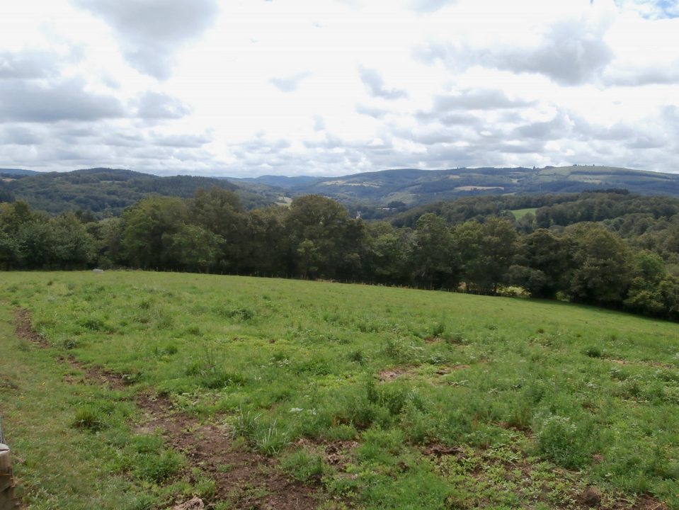 Vue sur les monts du Limousin