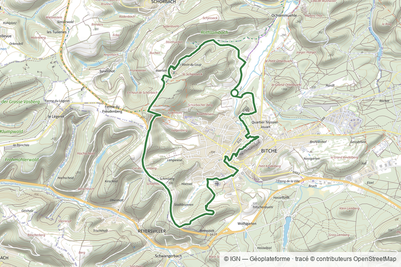 Circuit panoramique autour de Bitche