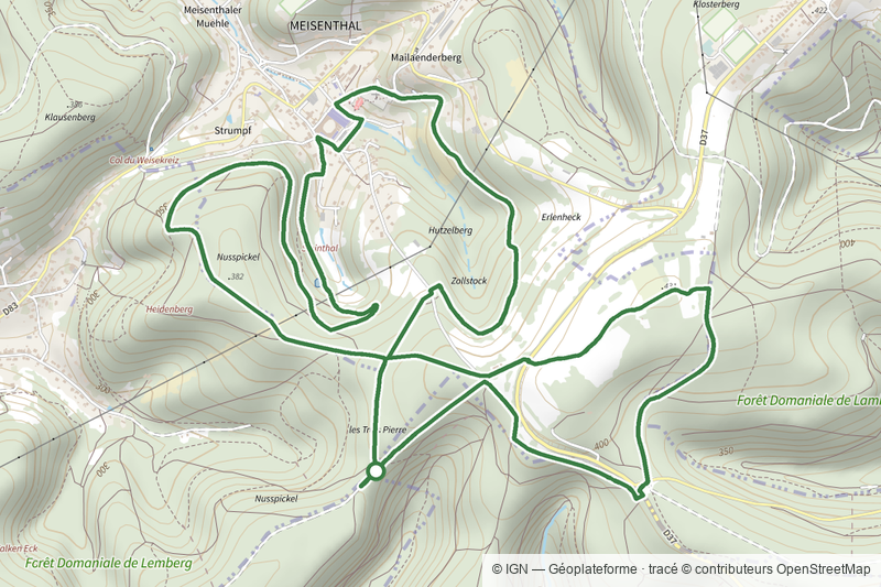 Parcours permanent du Mondfänger - 10 km