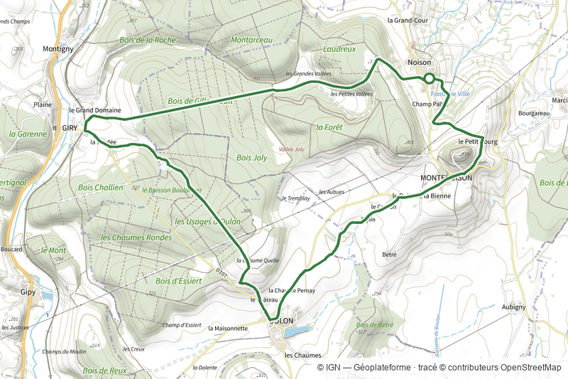 Le circuit des 3 chateaux - Montenoison