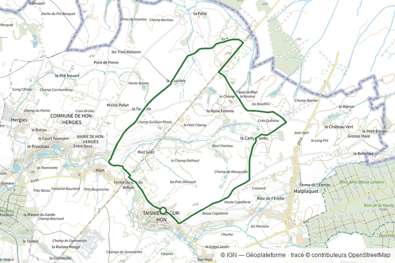 Circuit Villars à Taisnières-sur-Hon