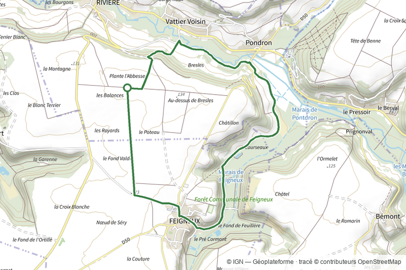Les marais de Feigneux et de Pondron