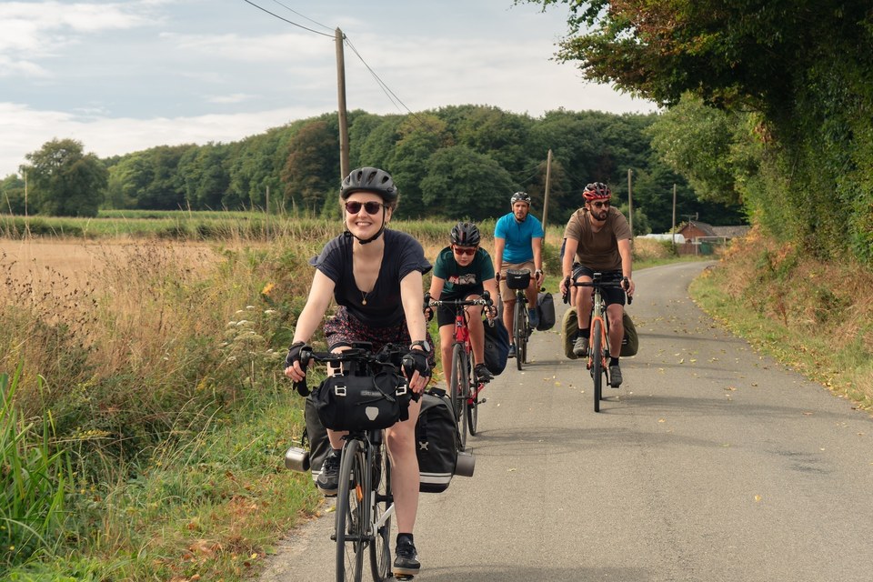 Routes de campagne sur la Véloscénie, Orne