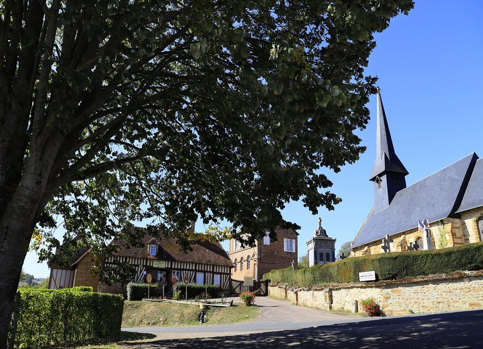 Village de Camembert, dans l'Orne en Normandie