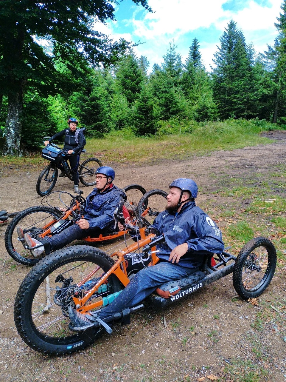 Handbike sur le parcours