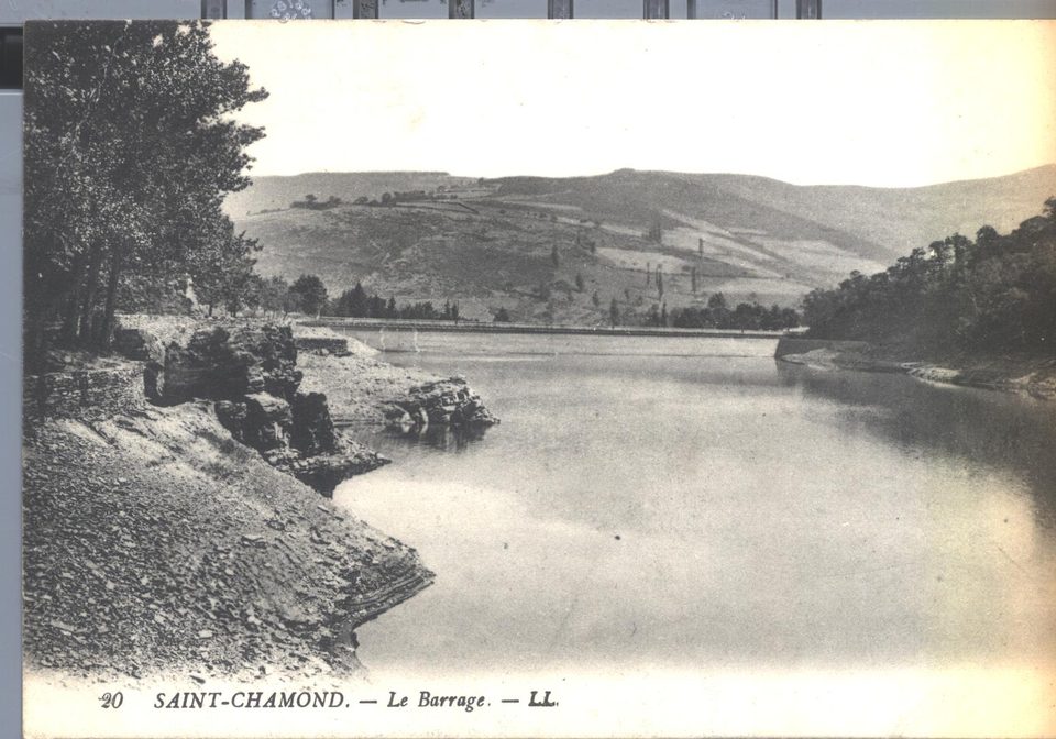 Ancienne photo du barrage de la Rive