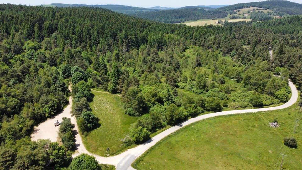 vue sur la tourbière de Gimel