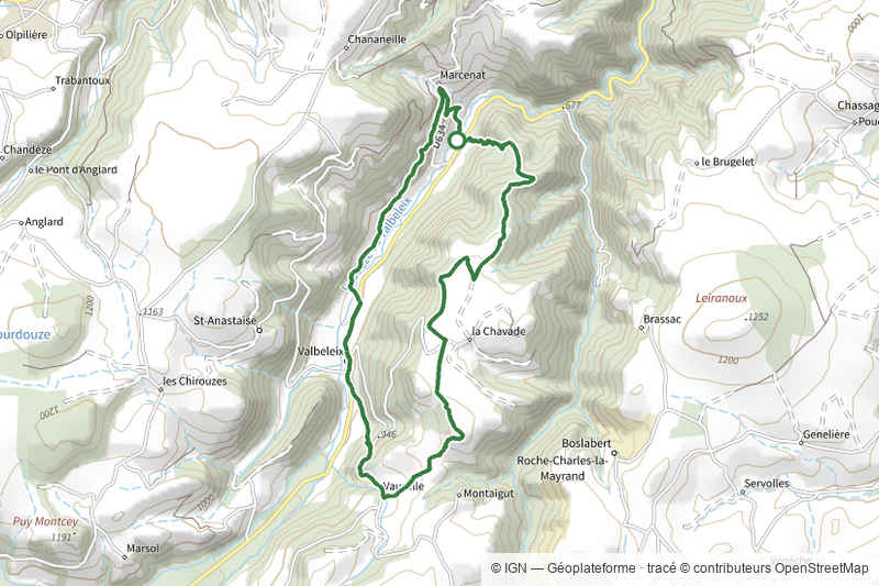 Le Plateau de la Chavade et la Roche Nite