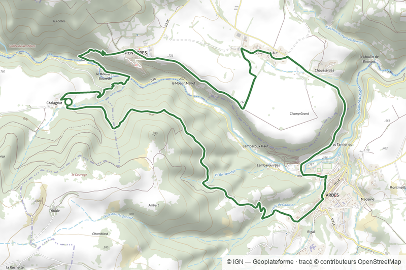 Mercoeur, Gorges et Site de Rentieres