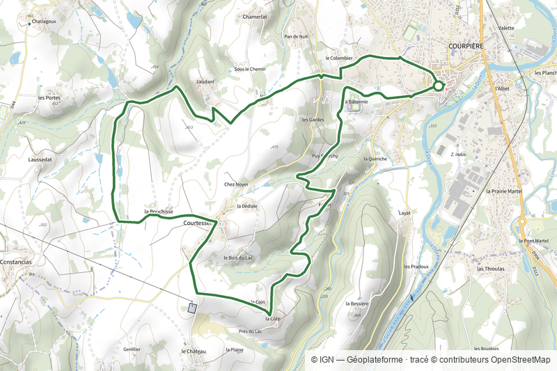 Les collines de Courtesserre